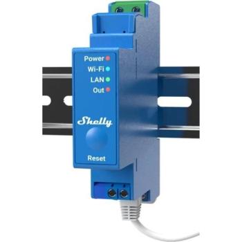 Shelly Pro 1, kapcsolómodul DIN-sínre, WiFi, LAN