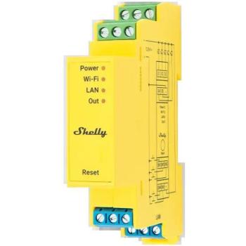 Shelly Pro fényerőszabályozó, RGBWW LED-szalag DIN-sínre, Wi-Fi, LAN kép