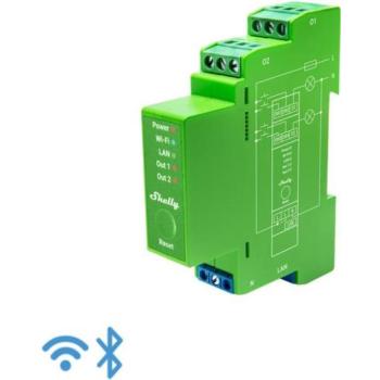 Shelly Pro kétcsatornás DIN sínes fényerő-szabályozó, WiFi, LAN kép