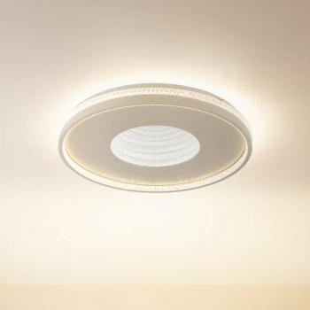 Shirley LED mennyezeti világítás, homokszínű, Ø 51 cm, CCT, dimmelhető kép