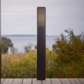 Sidara 95 Seaside ösvény világítás, fekete, alumínium, IP44, E27