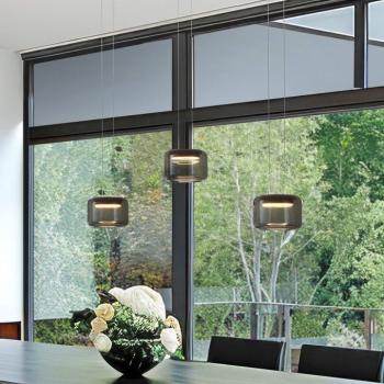 Sidra LED lógó lámpa, fekete, hossza 120 cm, gesztusvezérlés kép