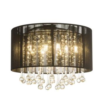 Sierra LED mennyezeti lámpa, selyembúra, függődísz kép
