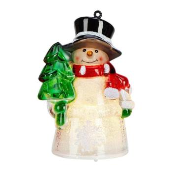 Sigge Snowman LED fénydekoráció, magasság 10 cm - Markslöjd