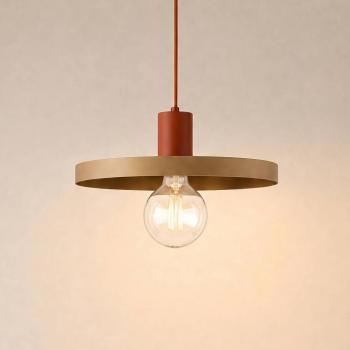 Sila függő világítás, homokszínű/piros, fém, Ø 30 cm, E27 kép