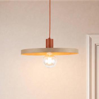 Sila függő világítás, homokszínű/piros, fém, Ø 45 cm, E27 kép