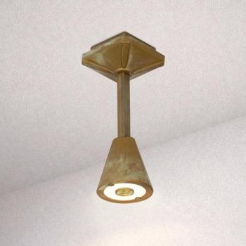 Silva Disk LED kültéri mennyezeti világítás, magasság 26 cm, antik réz kép