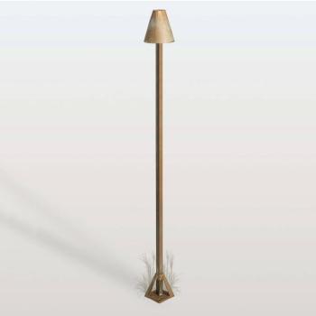 Silva Disk LED ösvény világítás, magasság 100 cm, antik sárgaréz, IP65 kép