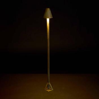Silva Disk LED ösvény világítás, magasság 80 cm, antik sárgaréz, IP65 kép