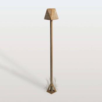 Silva Edge LED ösvény világítás, magasság 80 cm, antik sárgaréz, IP65 kép