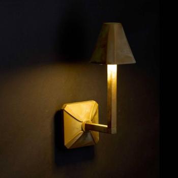 Silva Frame LED kültéri fali világítás, magasság 30 cm, antik sárgaréz kép