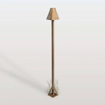 Silva Frame LED ösvény világítás, magasság 80 cm, antik sárgaréz, IP65 kép