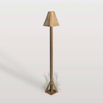 Silva Frame LED talapzati világítás, magasság 50 cm, antik sárgaréz kép