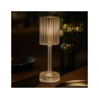 SIMPLE tölthető, érintésvezérelt LED asztali lámpa LED/1W/5V 2400 mAh 3000-6000K átlátszó ML2289 kép
