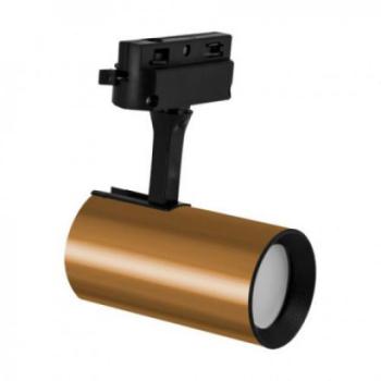 Sínes LED lámpa , track light , 1 fázisú , 2 pólusú , GU10 foglalat , arany , STRÜHM , LUTER kép