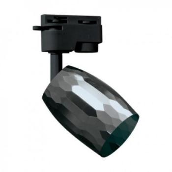 Sínes LED lámpa , track light , 1 fázisú , 2 pólusú , GU10 foglalat , fekete , STRÜHM , SEZAM kép