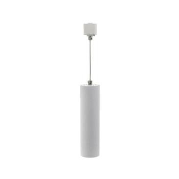 Sínes LED lámpa, track light GU10 monofázisú függeszték fehér LUMO P Φ55x200mm