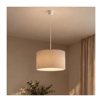 SIRJA PLISADO kábeles csillár, 1xE27/15W/230V, átmérő 35 cm, krémszínű LM-1.336/KREM kép