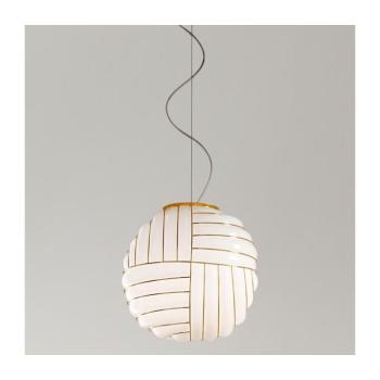 SIRU - Csillár zsinóron CARTESIO 1xE27/60W/230V arany/fehér Velencei üveg MS663-030BLL kép