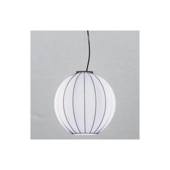 SIRU - Csillár zsinóron SFERA 1xE27/60W/230V átm. 32 cm fekete/fehér Velencei üveg RS312-030BLL kép
