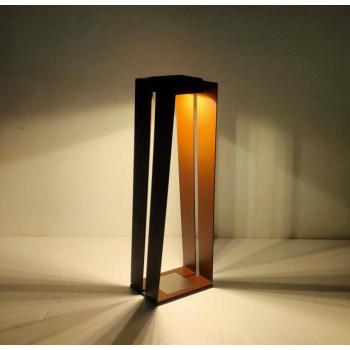 Skaal LED-es napelemes lámpa érzékelővel, corten, 70 cm kép
