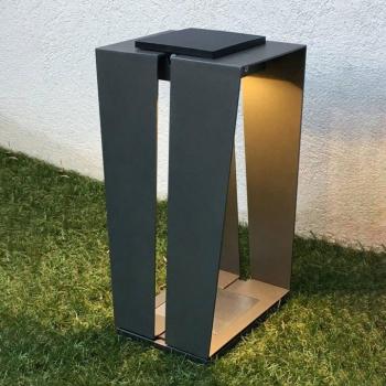 Skaal LED napelemes lámpa alu. 40 cm, szürke kép