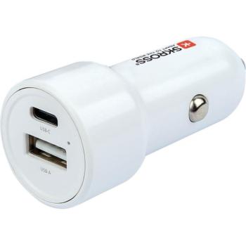 SKROSS dual autós töltő, PD, 65W (USB-A, USB-C) + USB-C kábel kép