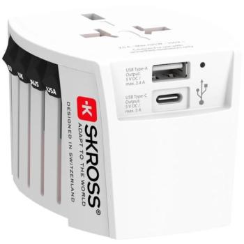 SKROSS MUV USB A+C univerzális, 150 országhoz kép