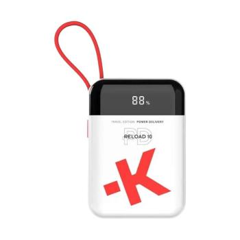 SKROSS RELOAD10 Travel / utazásra kész 10.000 mAh POWERBANK+ USB-C kábel, feltöltve kép