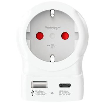 SKROSS USB A+C 20W, USA, B típus