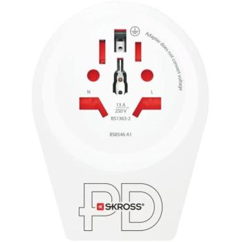 SKROSS World to Europe Utazóadapter, USB A+C, 20 W, Type E/F kép