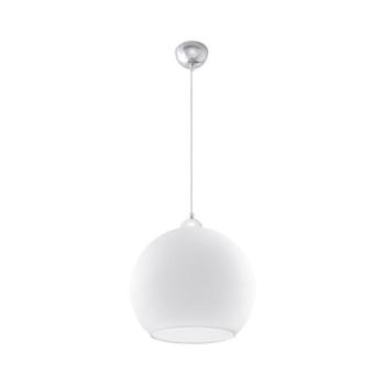 SL.0256 - BALL zsinóros függőlámpa 1xE27/15W/230V Ø 30 cm fehér/fényes króm SL.0256 kép
