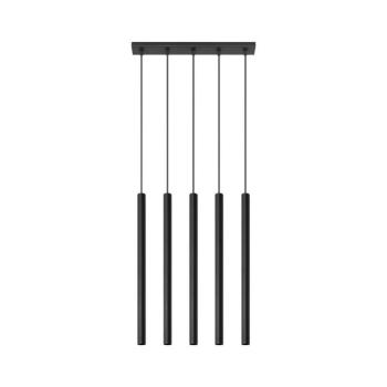 SL.0472 - Csillár zsinóron PASTELO 5 5xG9/8W/230V fekete SL.0472 kép