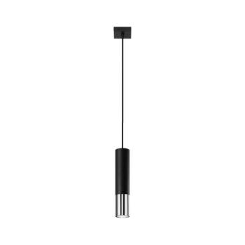 SL.0940 - Csillár zsinóron LOOPEZ 1xGU10/10W/230V fekete/króm SL.0940 kép