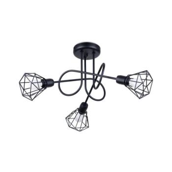 SL.1109 - Csillár rúdon ARTEMIS 3xE14/40W/230V fekete SL.1109