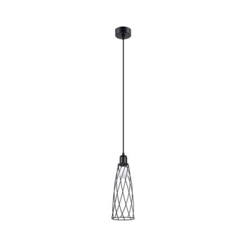SL.1165 - Csillár zsinóron SUBA 1xE27/15W/230V fekete SL.1165 kép