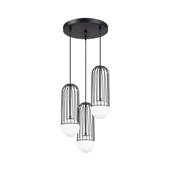 SL.1336 - Csillár zsinóron BRINA 3xG9/8W/230V fekete SL.1336 kép