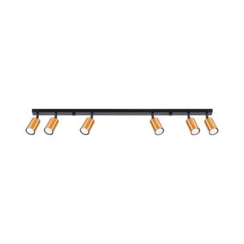 SL.1380 - Spotlámpa WINX 6xGU10/10W/230V fekete/réz SL.1380 kép
