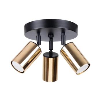 SL.1385 - Spotlámpa WINX 3xGU10/10W/230V fekete/arany SL.1385 kép