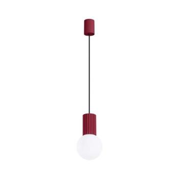 SL.1749 - Csillár zsinóron HALO 1xG9/8W/230V átm. 12 cm piros SL.1749 kép
