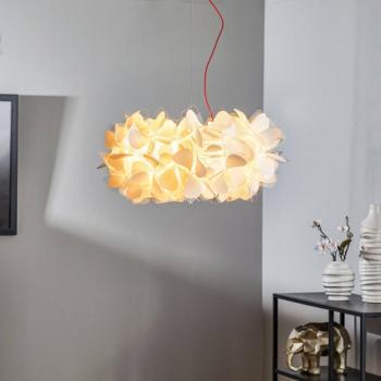 Slamp Clizia Mama Non Mama lógó világítás, Ø53 cm, fehér/piros kép