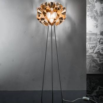 Slamp Flora – designer álló lámpa, réz kép