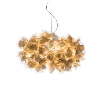 Slamp Clizia Mama Non Mama lógó világítás, Ø53 cm, arany/átlátszó kép