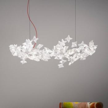 Slamp Hanami lógó lámpa, piros kábel kép