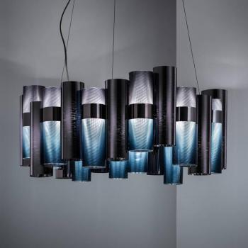 Slamp La Lollo L LED függő lámpa, Ø 80 cm, grad. kép