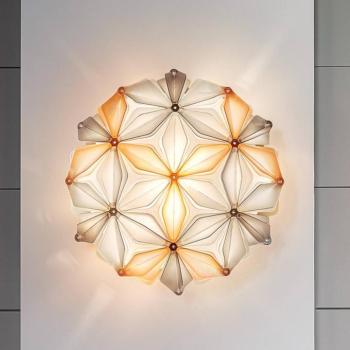 Slamp La Vie Mini mennyezeti világítás, szélesség 34 cm, borostyánszínű kép