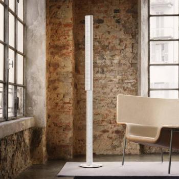 Slamp LED állólámpa Modula twisted, kristály, világosszürke kép