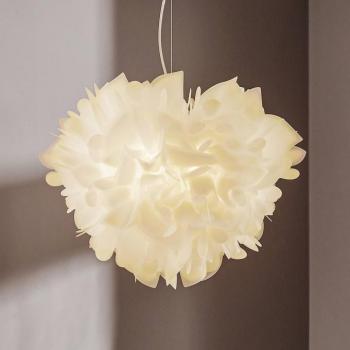 Slamp Veli Foliage lógó lámpa, fehér-átlátszó, Ø 55 cm kép