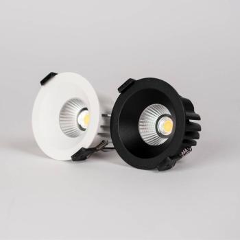 SLC LED-es süllyesztett OnePro Soft, fekete, 3000 K, alumínium kép