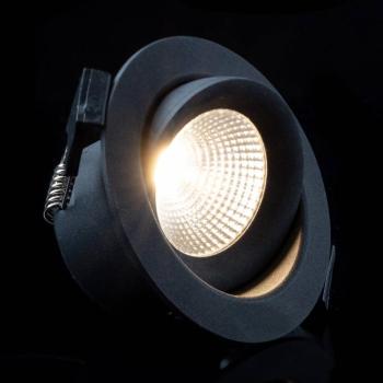 SLC One 360° LED süllyesztett fény fekete 3,000K kép